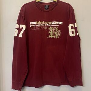 Vintage Polo Ralph Lauren Jeans Co PRL1967 XL Varsity Shirt